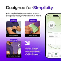 LinX CGM – Real-Time Glucose Tracker for Type 1 & Type 2 Diabetes
